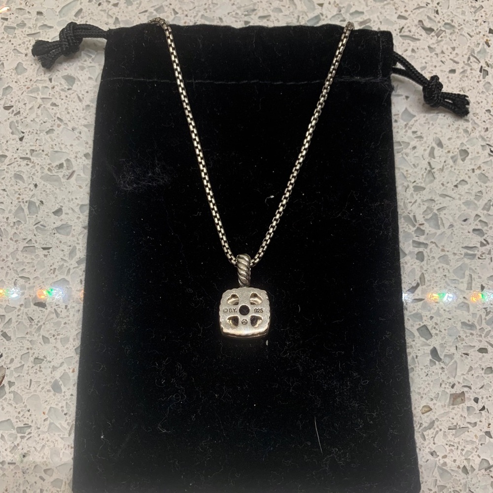 David Yurman Petite Albion Amethyst Diamond - Picture 2 of 2